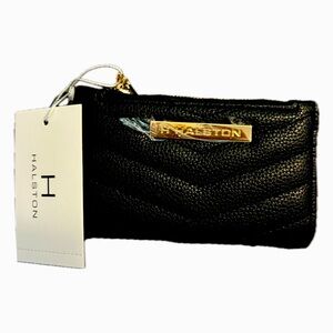 HALSTON Heritage Black Quilted Wallet NWT